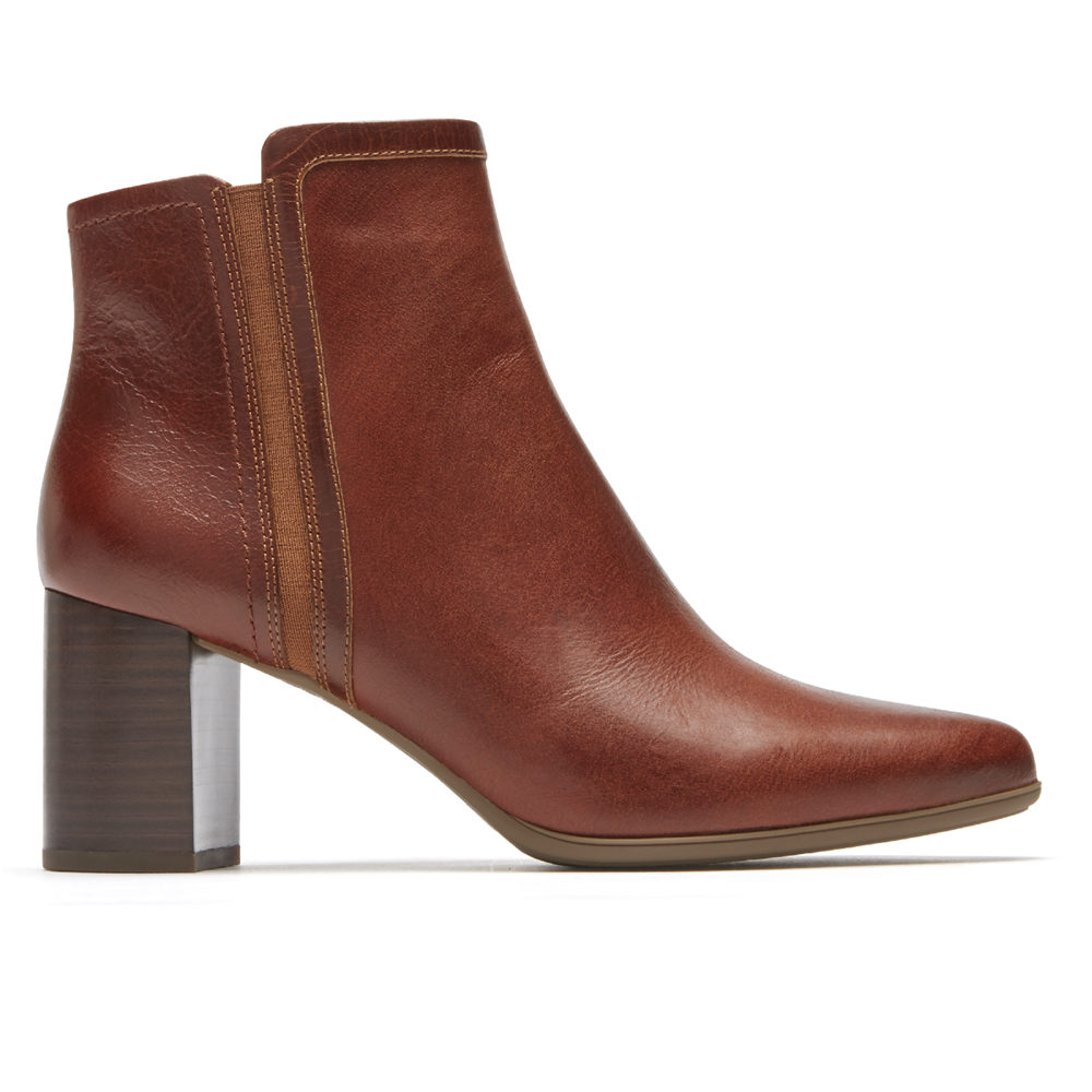Rockport total motion lynix leather booties on sale